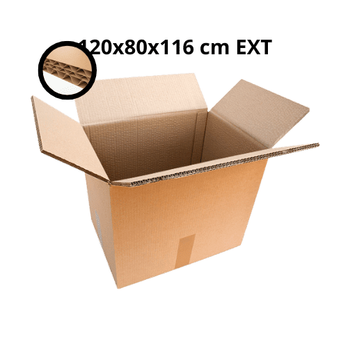 Caisses Américaines Triple Cannelure 120x80x116 cm Extérieur