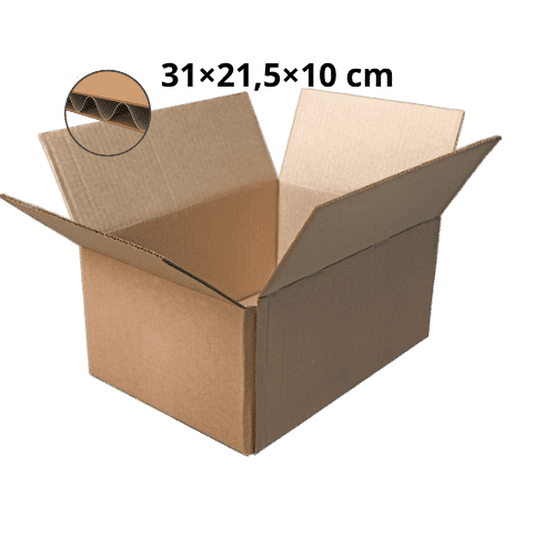 Caisses Américaines Simple Cannelure 31x21,5x10 cm