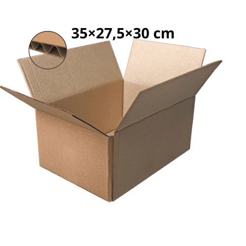 Caisses Américaines Simple Cannelure 35x27,5x30 cm