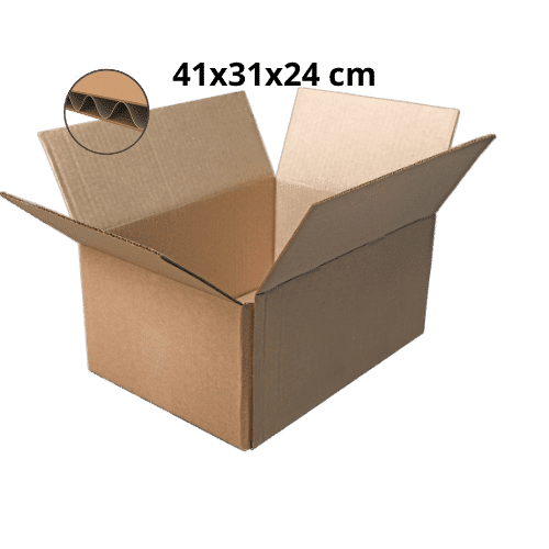 Caisses Américaines Simple Cannelure 41x31x24 cm