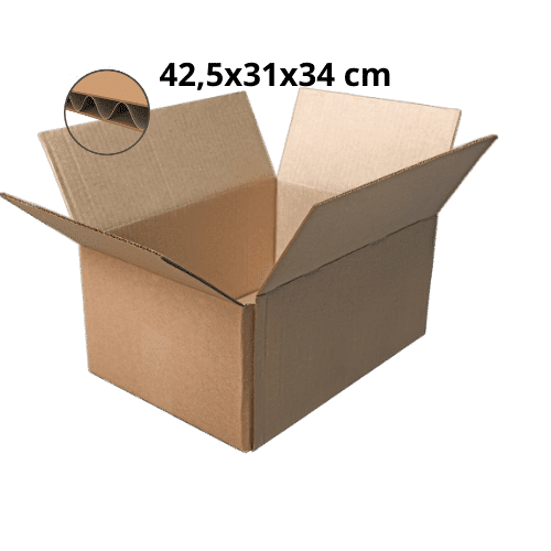 Caisses Américaines Simple Cannelure 42,5x31x34 cm