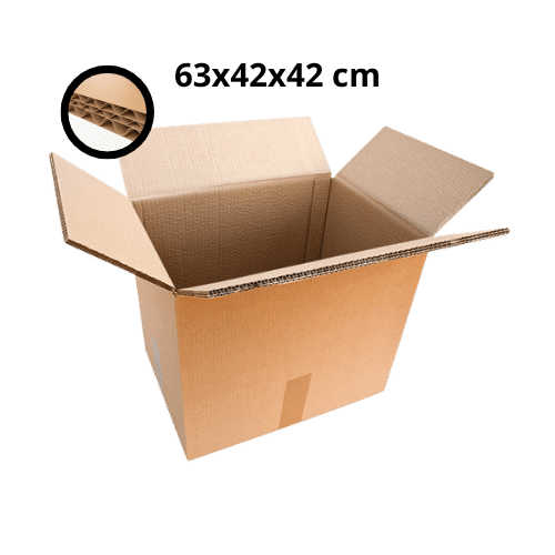 Caisses Américaines Triple Cannelure 63x42x42 cm